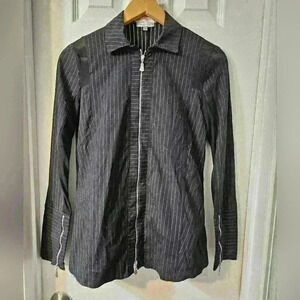 ANATOMIE STRIPED LONG SLEEVE BLOUSE